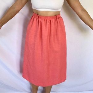 Vintage Alfred Dunner size 14 coral skirt